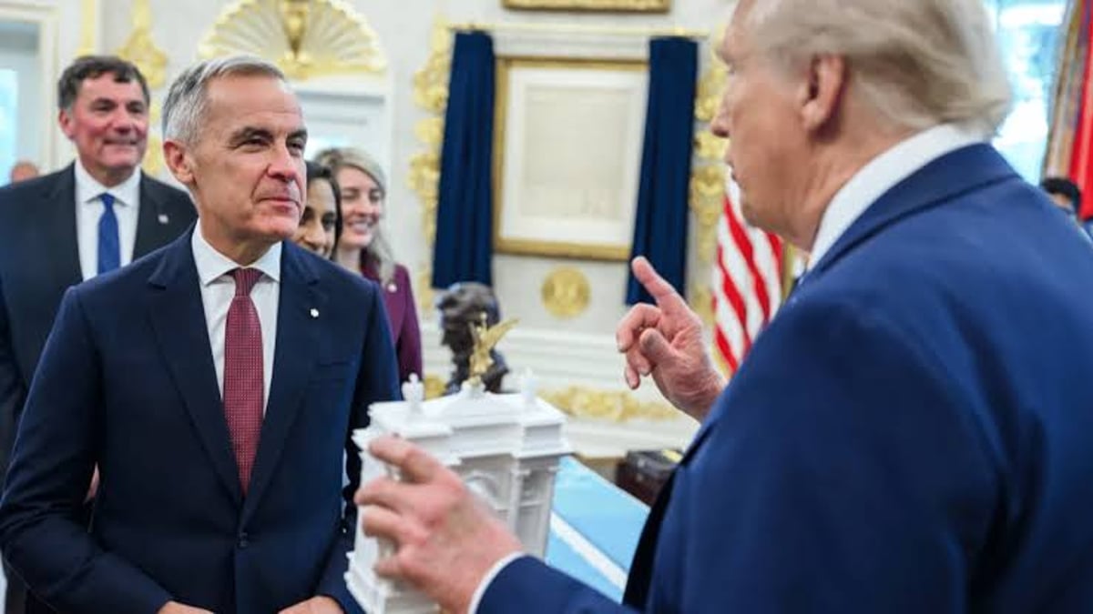 US President Donald Trump Slaps 50 Percent Tariffs On Canadian Goods As Prime Minister Mark Carney Vows To Intensify Trade Talks