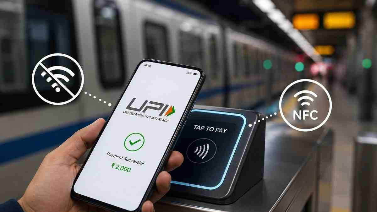 NPCI Developing Offline UPI Tap To Pay Up To 2000 Rupees For Flights And Metro Trains