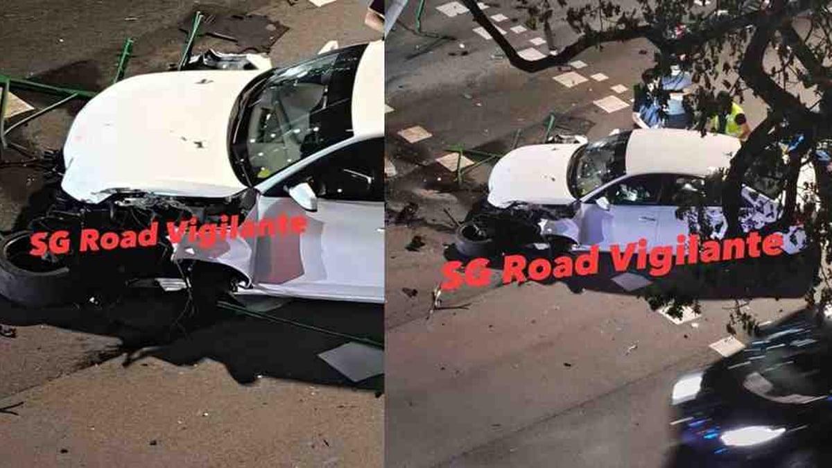 62 Year Old Driver Arrested for Drink Driving After Crashing Car into Toa Payoh Railing on July 24 2026