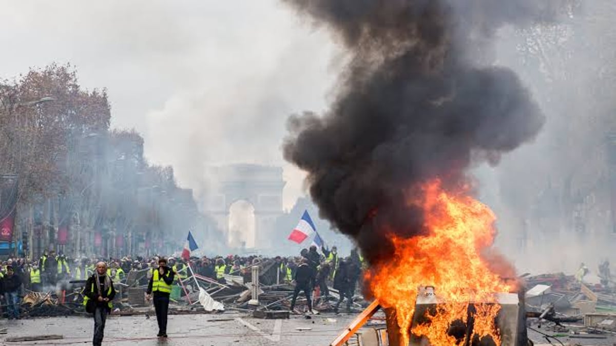 France Erupts in Street Clashes Over Living Costs and Police Brutality: Macron Vows Retribution as 1,200 Arrested Nationwide'