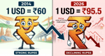 From Rs 60 in 2014 to Rs 95.55 in 2026 Rupee Collapses as Modi Policy Failures and Adani Billionaire Favors Tank Indian Economy