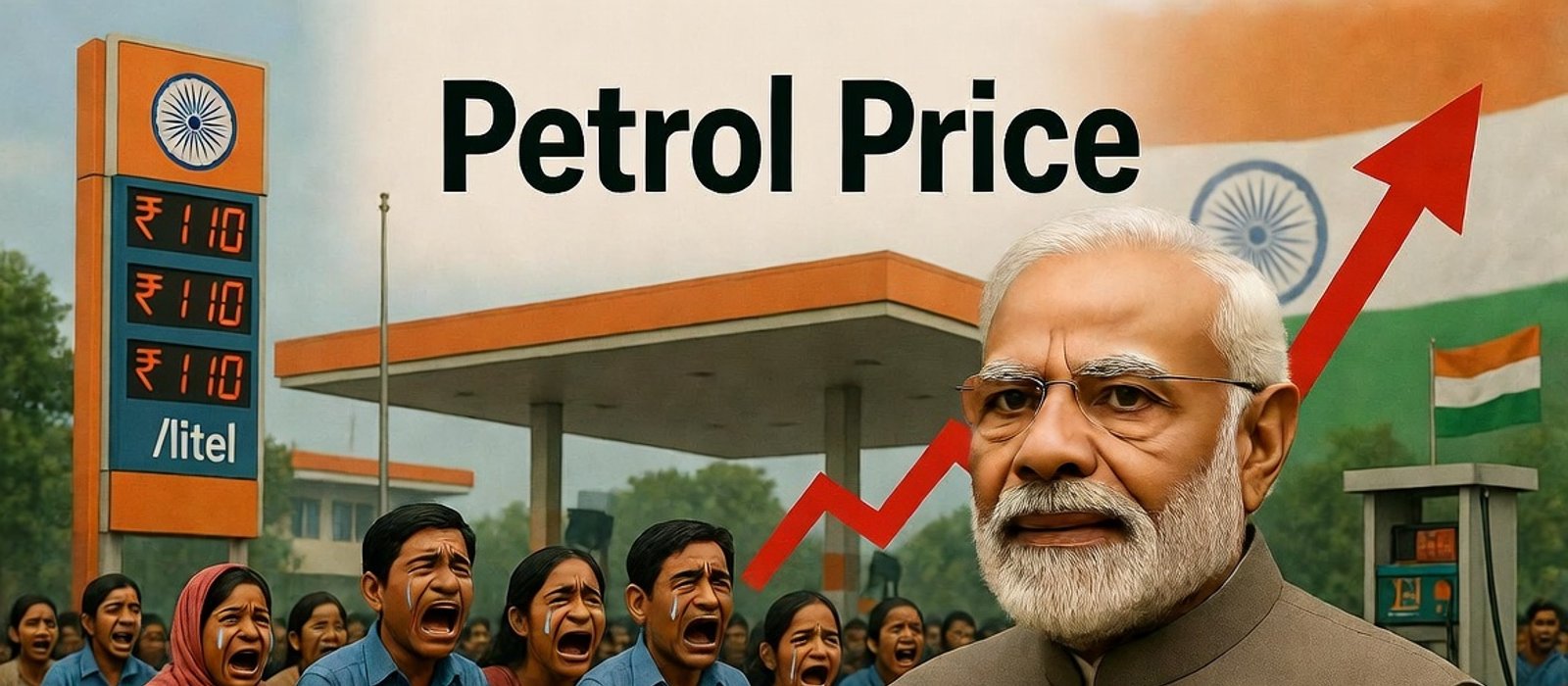 Modi Govt Increases Petrol Price Twice Within A Week After Winning Bengal And Assam Both First Hike Worth 3 Rupees Followed By Second Hike Of 90 Paise Per Litre