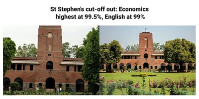 Delhi university St Joseph’s cut off reaches 99.5%