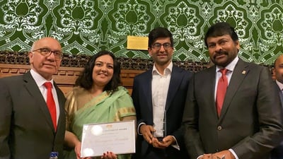 Chiranjeevi Honored with Lifetime Achievement Award at UK’s House of Commons for Contributions to Cinema and Philanthropy
