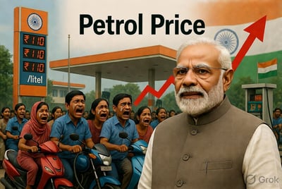 Modi Govt Increases Petrol Price Twice Within A Week After Winning Bengal And Assam Both First Hike Worth 3 Rupees Followed By Second Hike Of 90 Paise Per Litre