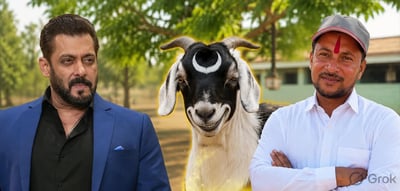 Rare Crescent Moon Goat Worth 15 Lakh Offered To Salman Khan Ahead Of Bakrid 2026