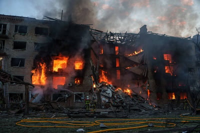 Russia Launches Deranged Hypersonic Missile Attack On Kyiv Striking Water Facility And Schools In Crucial Conflict Escalation