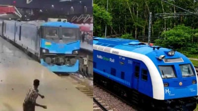 BJP Leaders Share Old Video From Patna Claiming CJP Protestors Pelted Stones At Newly Launched Hydrogen Train