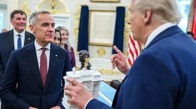 US President Donald Trump Slaps 50 Percent Tariffs On Canadian Goods As Prime Minister Mark Carney Vows To Intensify Trade Talks