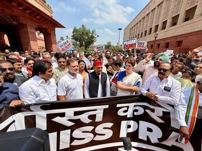 No Debate In Parliament Until Dharmendra Pradhan Resigns Opposition Unites Over CJP Student Protests