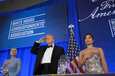 Donald Trump Returns To White House Correspondents Dinner Months After Shooting Forced Postponement