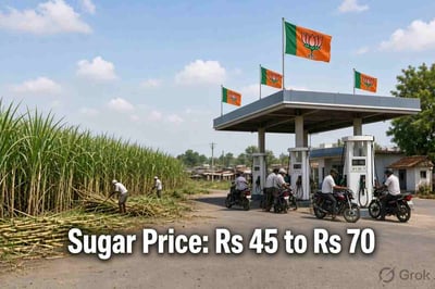 Sugarcane Diverted to Ethanol Triggers Severe Deficit as Sugar Prices Jump from 45 to 70 Rupees per Kg Forcing India into Emergency Imports