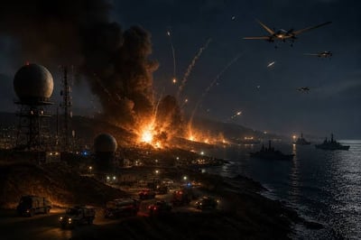 US Strikes Iran Larak Island as Tehran Retaliates with Missile Barrage on American Bases in Jordan
