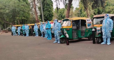 Autos and Bike turned into ambulances to save the lives of people as India’s health infrastructure topples.