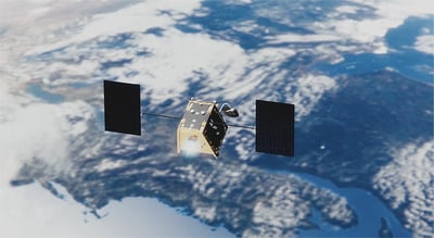 Satellites competing in the sky
