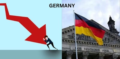 Inflation hits Germany, economy in recession.