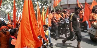 Police registers complaint suspected VHP & Bajrang Dal groups booked for rioting and damaging catholic school property in Northern Uttar Pradesh. No arrest so far.