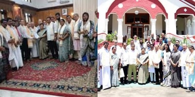 “Opposition’s ‘INDIA’ Delegation of 21 MPs Holds Meeting with Governor Anusuiya Uikey for Developmental Inclusive Alliance”