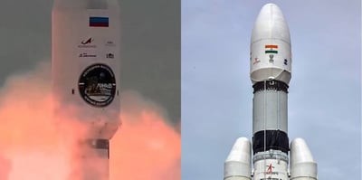 “Russian Luna 25 Crashes while Chandrayaan-3 Approaches Lunar Landing
