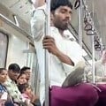 Viral Video: Man Engages in ‘Active Meditation’ Inside Delhi Metro