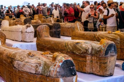 Discovery of 59 Sarcophagi in Egypt